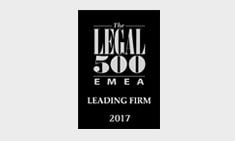 Legal500 EMEA_Leading Firm_2017 Legal500 EMEA_Leading Firm_2017